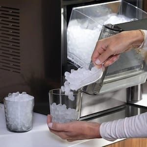 A photo of an ice machine