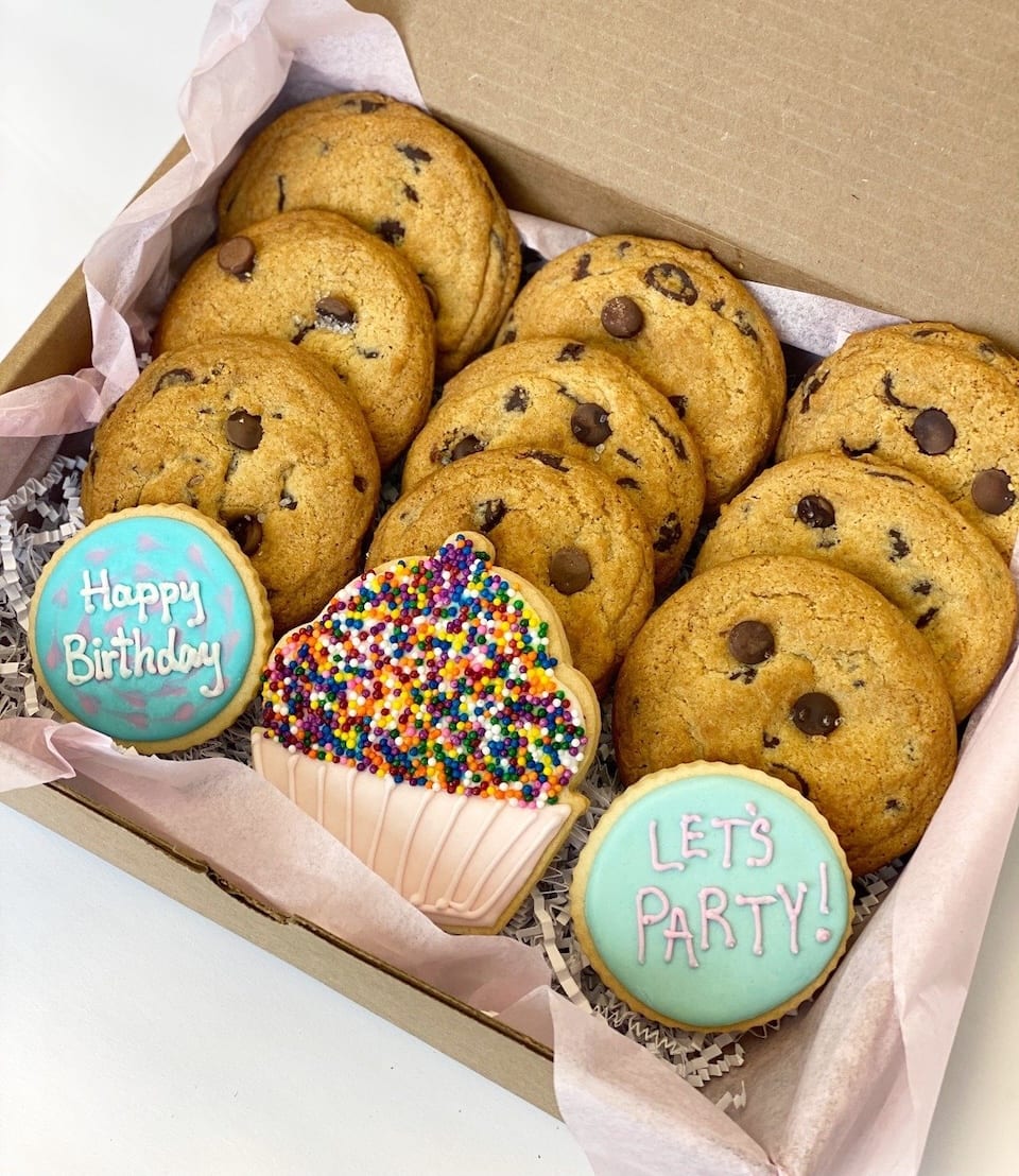 A box of cookies for a work-at-home employee